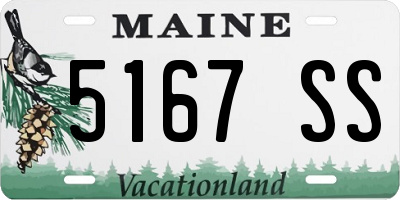 ME license plate 5167SS