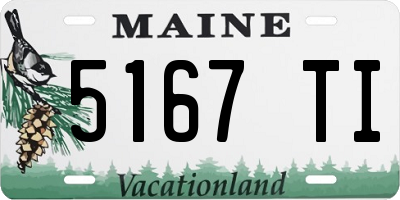 ME license plate 5167TI