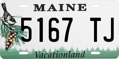 ME license plate 5167TJ