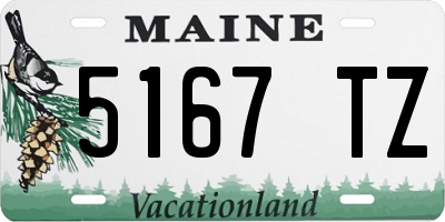 ME license plate 5167TZ