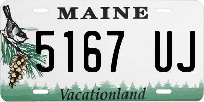 ME license plate 5167UJ