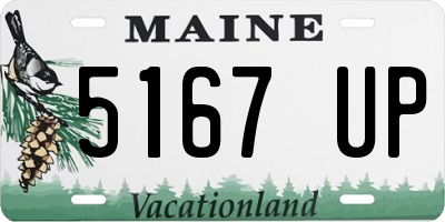 ME license plate 5167UP