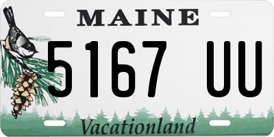 ME license plate 5167UU