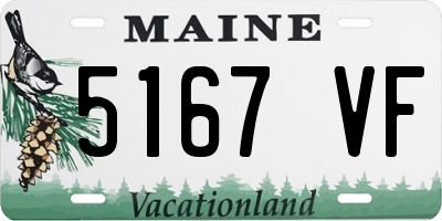 ME license plate 5167VF