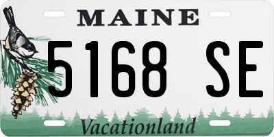 ME license plate 5168SE