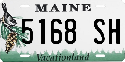 ME license plate 5168SH
