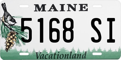 ME license plate 5168SI