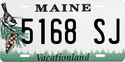 ME license plate 5168SJ