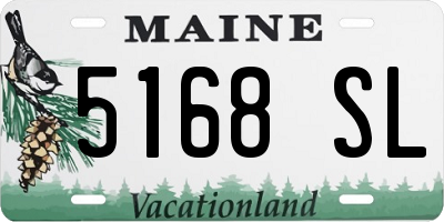 ME license plate 5168SL