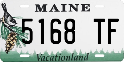 ME license plate 5168TF