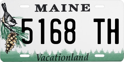 ME license plate 5168TH