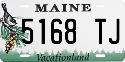 ME license plate 5168TJ