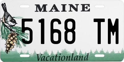 ME license plate 5168TM