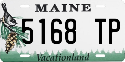 ME license plate 5168TP