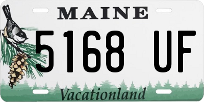 ME license plate 5168UF