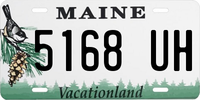 ME license plate 5168UH