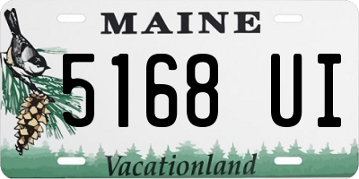 ME license plate 5168UI