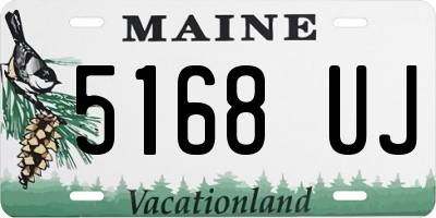 ME license plate 5168UJ