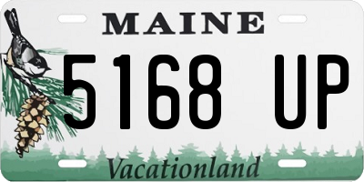 ME license plate 5168UP