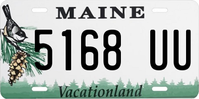 ME license plate 5168UU