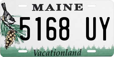 ME license plate 5168UY