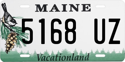 ME license plate 5168UZ