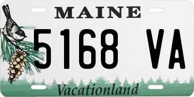 ME license plate 5168VA