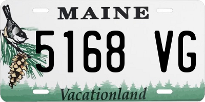 ME license plate 5168VG