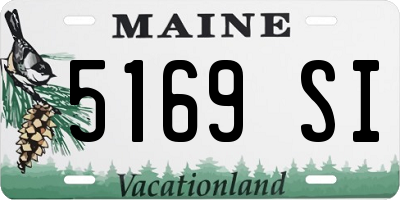 ME license plate 5169SI