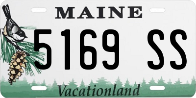 ME license plate 5169SS