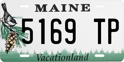 ME license plate 5169TP