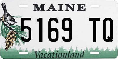 ME license plate 5169TQ