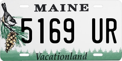 ME license plate 5169UR