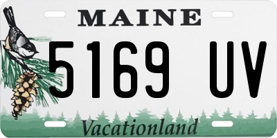 ME license plate 5169UV