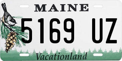 ME license plate 5169UZ