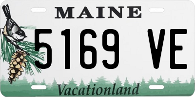 ME license plate 5169VE