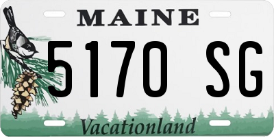 ME license plate 5170SG