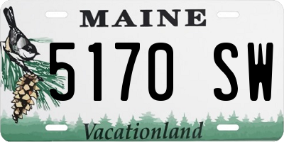 ME license plate 5170SW