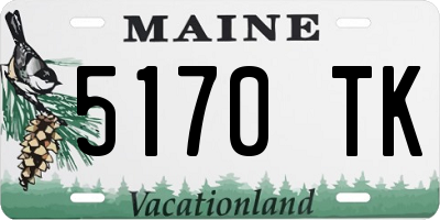 ME license plate 5170TK