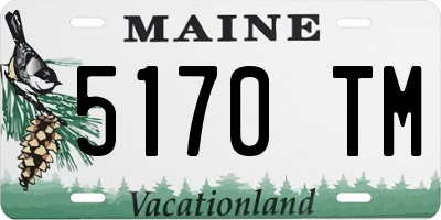 ME license plate 5170TM