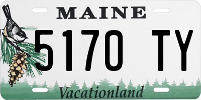 ME license plate 5170TY