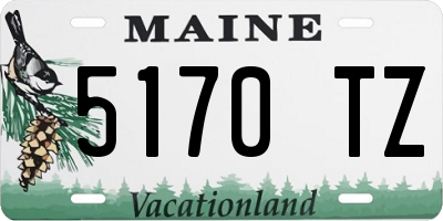 ME license plate 5170TZ