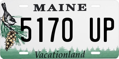 ME license plate 5170UP