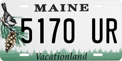 ME license plate 5170UR