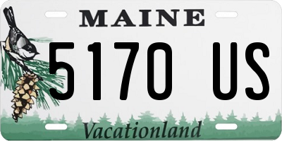 ME license plate 5170US