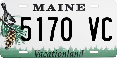 ME license plate 5170VC