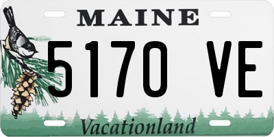 ME license plate 5170VE