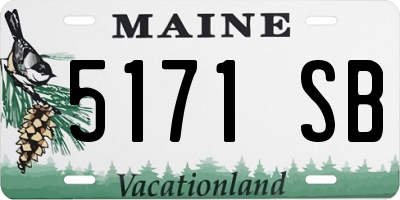 ME license plate 5171SB