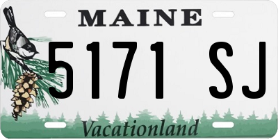 ME license plate 5171SJ