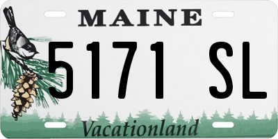 ME license plate 5171SL